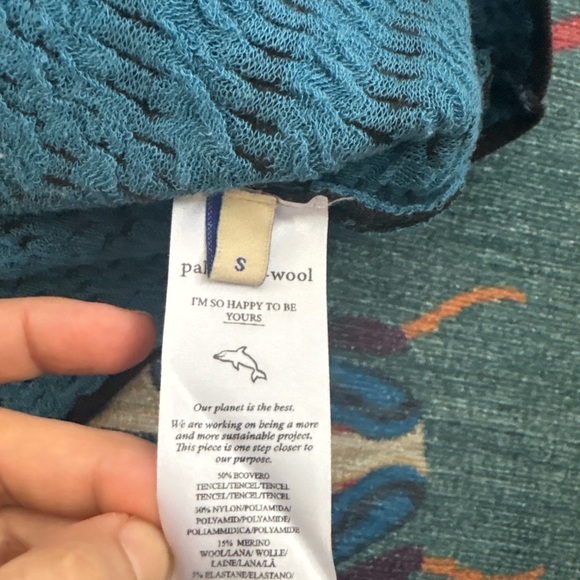 Paloma Wool Ogane knit top in ink blue optical print - Picture 10 of 15